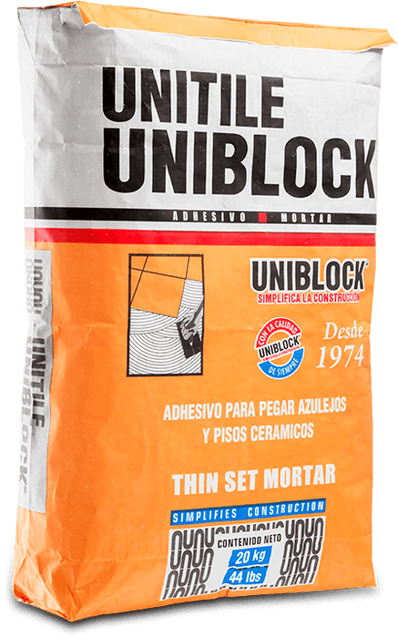 UNIBLOCK UNITILE GRIS SACO 20KG